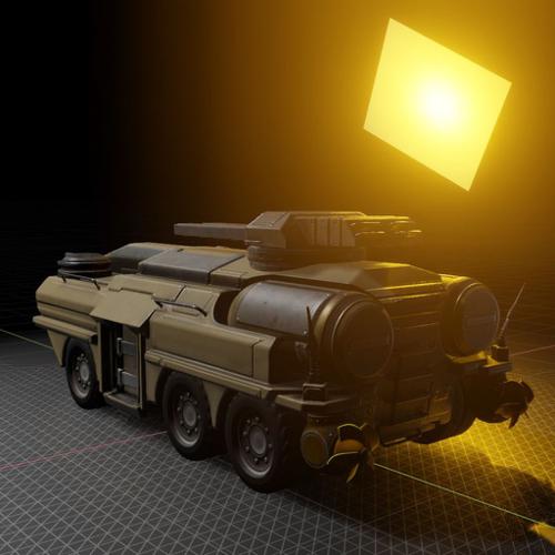 Amphibious Tank in Blender 2.8 Eevee preview image
